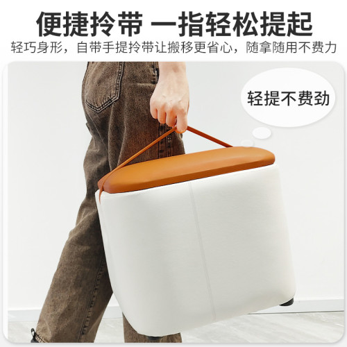 矮凳現代簡約家用科技佈沙發凳家用臥室客厛網紅軟凳子小孩坐墩