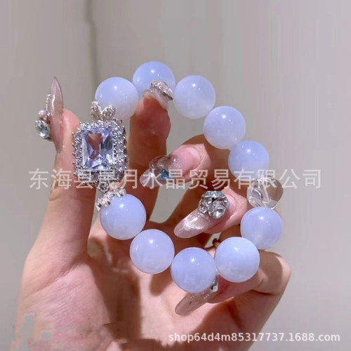 高保色電鍍鋯石鑲嵌雪花隔珠魔盒隔珠DIY水晶手串飾品配飾