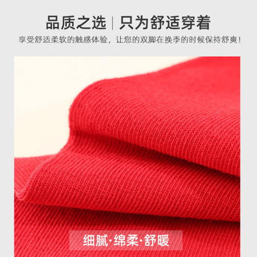 仕樂本命年男士大紅女福字襪子
