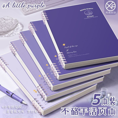 不硌手筆記本子高顔值b5活頁本初高中生專用手賬本手賬日記本記事