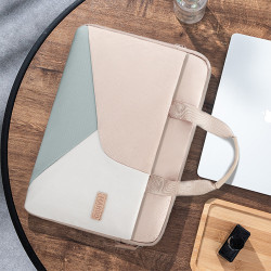 手提電腦包適用於蘋果華爲macbook13寸14寸15.6寸拼色筆電女包