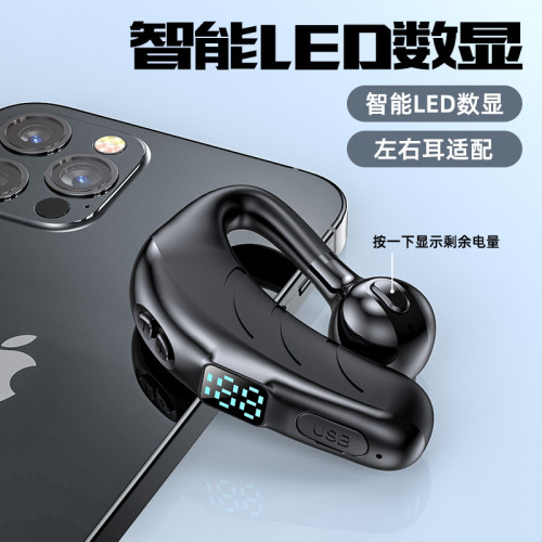 X13無線藍牙耳機電量顯示ENC雙麥降噪車用運動掛耳式超長待機續航