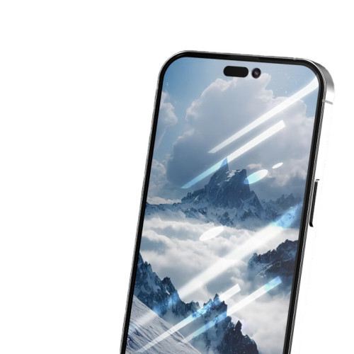適用蘋果14promax防塵鋼化膜13無邊高清iphone16防媮窺15手機貼膜