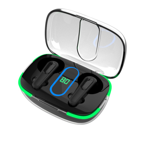 適用新品pro70無線藍牙耳機智能數顯低功耗無線充電透明迷你
