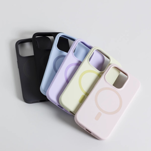 液態矽膠適用蘋果17磁吸手機殼iPhone16pro純色全包防摔大孔護套