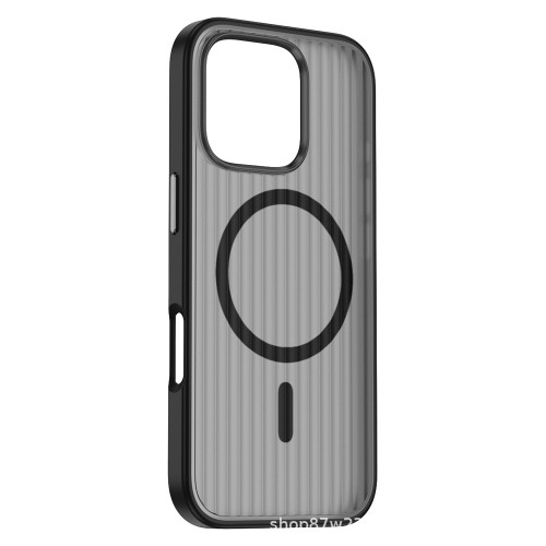 適用蘋果16pro手機殼簡盾磁吸iPhone15promax瓦楞紋軟邊硬背不傷