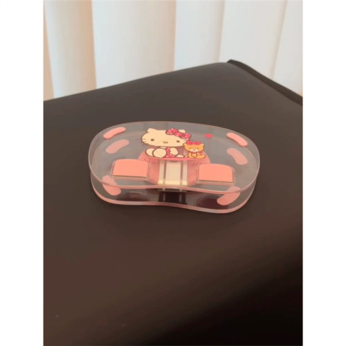 HelloKitty平板支架亞克力透明追劇桌面置物架可伸縮卡通可愛