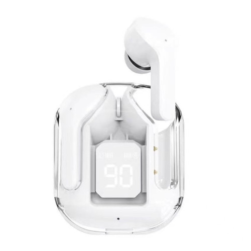 air31透明款高音質入耳式運動數顯無線藍牙耳機