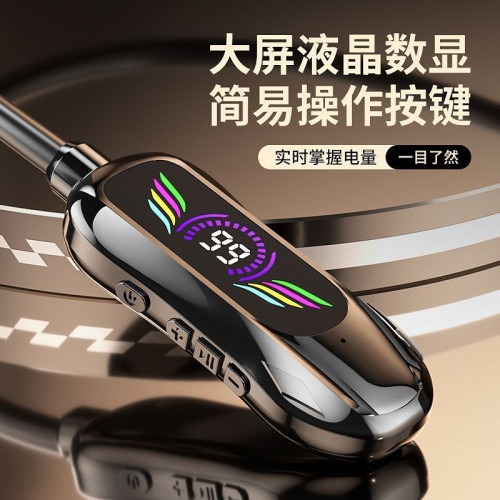 2025新款頸掛式無線藍牙耳機數顯超長待機掛脖耳機耳返功能K歌直