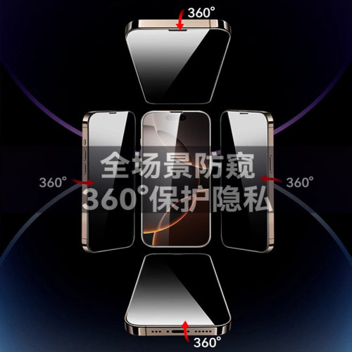 360無塵倉蘋果17Pro鋼化膜14Pro防窺膜17手機膜16promax貼膜 適用