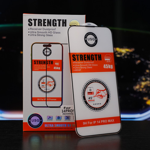 適用蘋果16promax真二強高清鋼化膜iphone15超強防爆防指紋14防窺