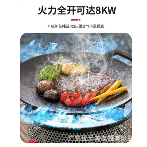 戶外六星猛火爐可攜式分體式小巧猛火防風三氣通用野外野營爐具