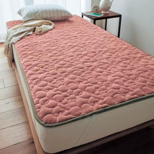 Daily Order Export Super Soft and Short Plush Mattress Bedspread Single Piece Fall and Winter Heattech Quilted Quilted Bed Sheet Mattress Protective Pad