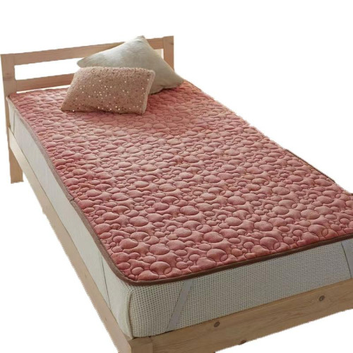 Daily Order Export Super Soft and Short Plush Mattress Bedspread Single Piece Fall and Winter Heattech Quilted Quilted Bed Sheet Mattress Protective Pad