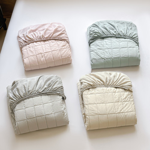 2025 New Arrival Fancy Thickened Quilted Fitted Sheet All Year Round Neutral Mattress Protective Pad Bare Sleeping Washable Bedspread
