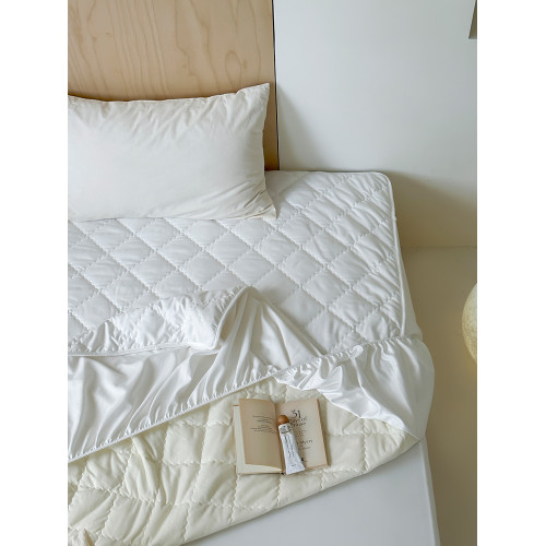 In the Ear Fall and Winter Thickened, Sanded Fabric Waterproof Antifouling Fitted Sheet 1.5/1.8M Minimalist Quilted Quilted Mattress Protective Pad