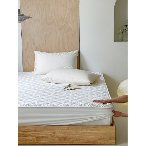 In the Ear Fall and Winter Thickened, Sanded Fabric Waterproof Antifouling Fitted Sheet 1.5/1.8M Minimalist Quilted Quilted Mattress Protective Pad
