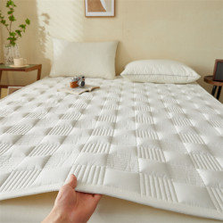 Antibacterial Anti-Mite All Cotton Mattress Protective Pad Thickened Soft Cushion Double Rental Dedicated For Home Cushion Thin Chest Pad Washable