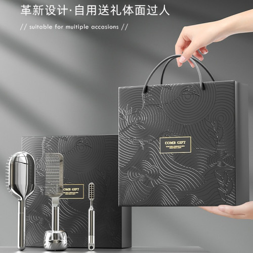 工廠現貨梳子禮盒七夕情侶氣墊氣囊禮品商務送禮生日禮物精致