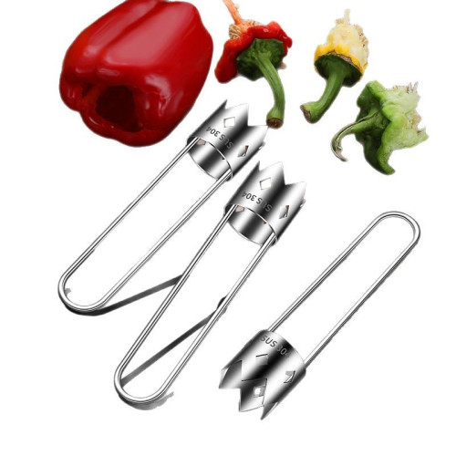 外貿出口不鏽鋼304廚房小工具水果素菜青椒蘋果取芯器抽芯器核桃