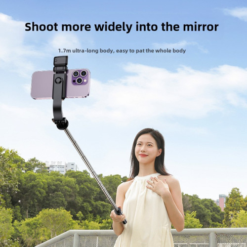 2025新款自拍杆通用三腳架vlog拍攝神器360度鏇轉手機直播藍牙支