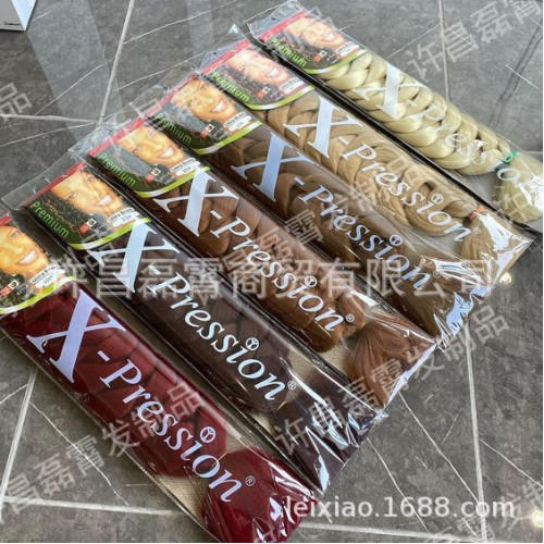 165g 82inch 單色化纖大辮子 爆款 pression Jumbo braid hair
