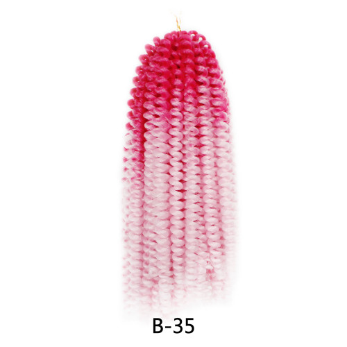 歐美假發炫彩spring twist hair  非洲髒辮化纖鉤針發 彈簧辮卷發