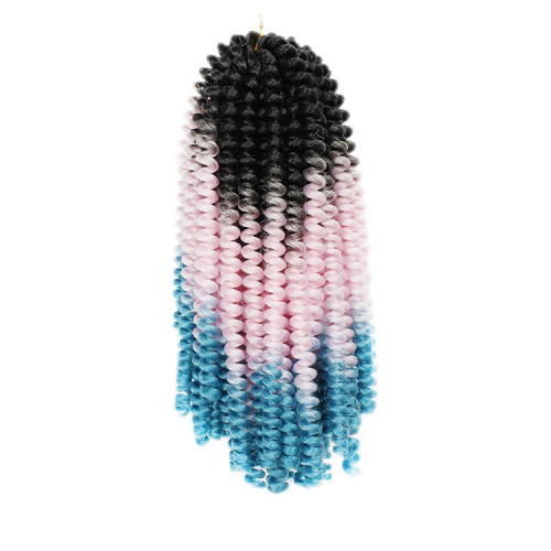 歐美假發炫彩spring twist hair  非洲髒辮化纖鉤針發 彈簧辮卷發