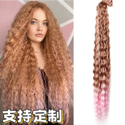外貿假發鉤針發化纖發把Deep Wave  Twist  Hair跨境女士髒辮編制