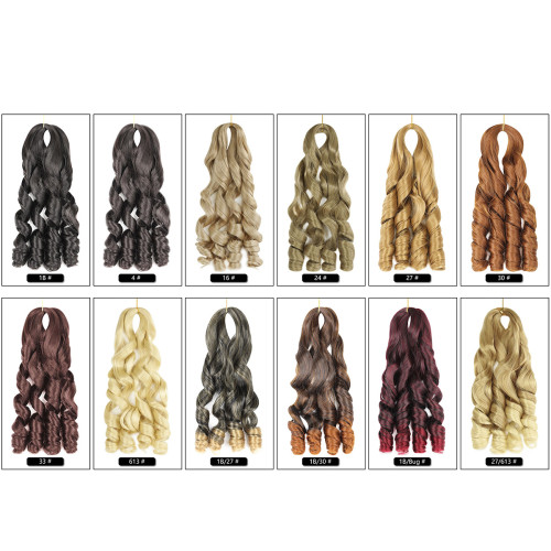 歐美假發loose wave crochet hair鉤針接發辮化纖波浪大卷接發束
