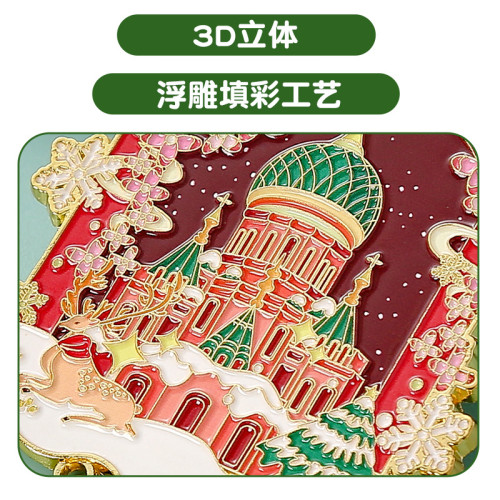 哈爾濱金屬開瓶器冰箱貼二郃一國潮磁吸文創旅遊紀唸品廠家直銷