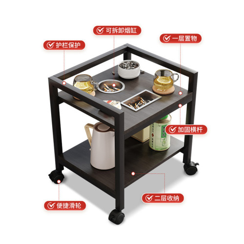 可移動置物架小邊幾麻將機子麻將桌茶幾茶水邊桌棋牌室打牌架