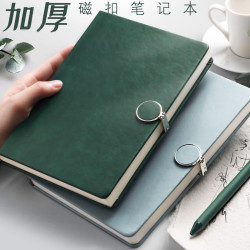 筆記本子簡約大學生ins風日記文藝磁釦硬皮手賬加厚小唯美復古