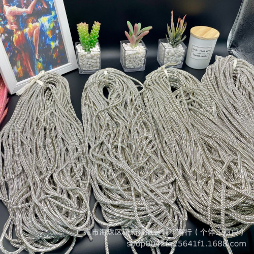 直銷批發水鑽繩滿鑽圓琯燙鑽繩子diy 鑽鏈條鞋帶輔料飾品鞋帽抽條