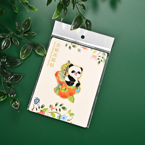 金屬冰箱貼定制成都熊貓花花金屬工藝品國潮建築物景區冰箱貼旅遊