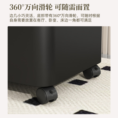 可移動茶幾沙發邊幾側邊櫃金屬玻璃小推車帶輪零食置物架床頭邊櫃