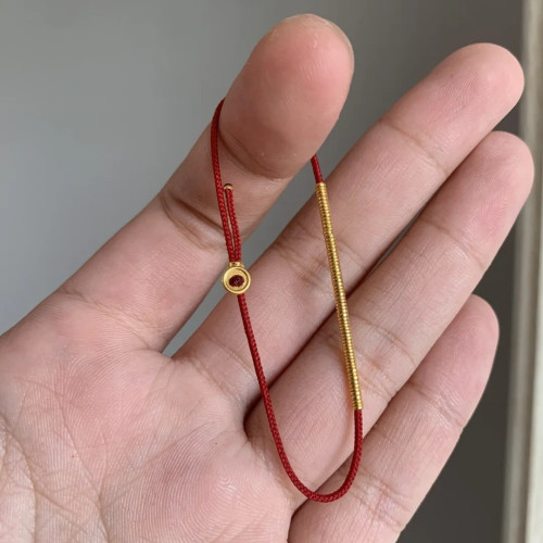 王星越同款古法紅繩藏式磐纏手鏈女時尚百搭手繩小衆高級感手飾品