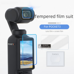 Sunnylife OSMO POCKET 3鋼化膜配件保護膜鏡頭螢幕高清防爆貼膜