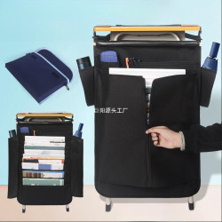 課桌收納袋掛袋防塵掛書袋初中學生桌邊袋高中生教室書桌邊書掛袋