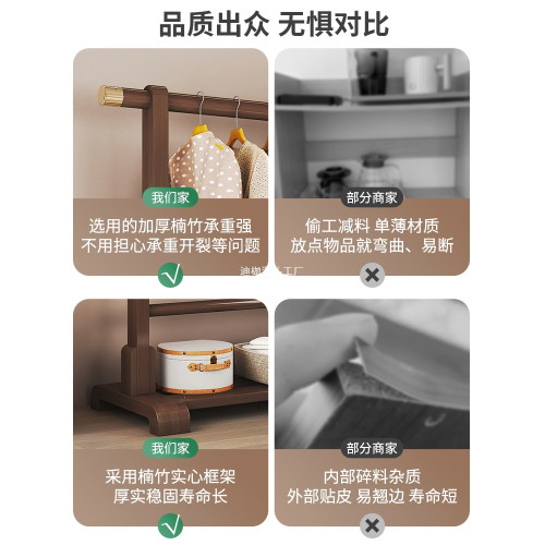 掛衣架臥室床邊晚上放衣服家用簡易落地式衣帽架出租屋用