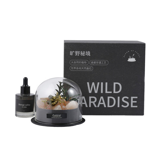 曠野秘境晶石香薰禮盒無火擴香石香氛擺件散香節日送禮物企業禮品