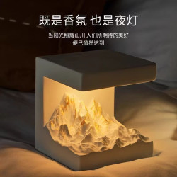 香薰擺件擴香石禮盒擺件禮物日照金山香薰石膏件送禮臥室香薰