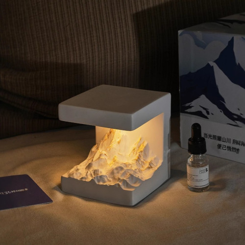 香薰擺件擴香石禮盒擺件禮物日照金山香薰石膏件送禮臥室香薰