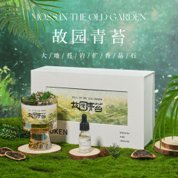 節日香薰故園青苔室內持久家用松木香氛精油無火禮盒擴香石代發