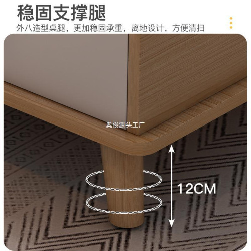 客厛簡約現代北歐實木腿茶幾出租屋小戶型家用小茶台陽台方桌子