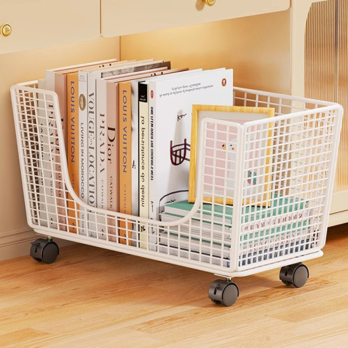 高顔值桌下書包置物架書桌旁可移動小推車辦公室文件資料收納架
