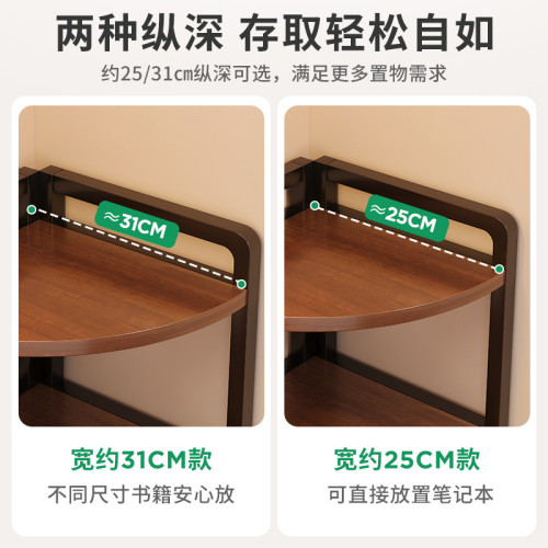 書架桌面置物架辦公室桌上轉角收納架簡易牆角三角架書桌小型書櫃