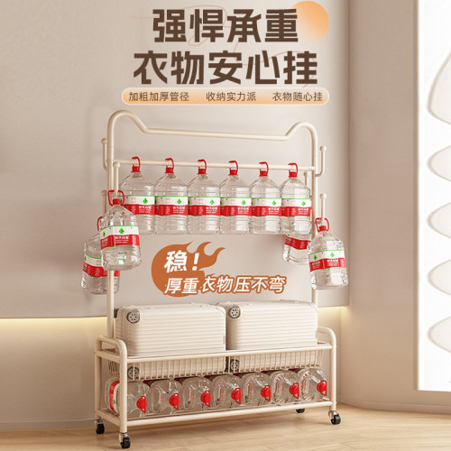 衣架落地臥室掛衣架可移動家用室內輕奢網紅晾衣服架子簡易衣帽架