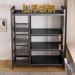 廚房置物架落地多層家用蔬菜收納架多功能雜物架靠牆零食儲物