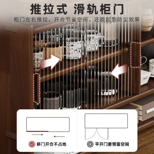 防塵玻璃櫃桌面茶具收納櫃多功能杯子茶杯水杯咖啡杯餐桌植物櫃子